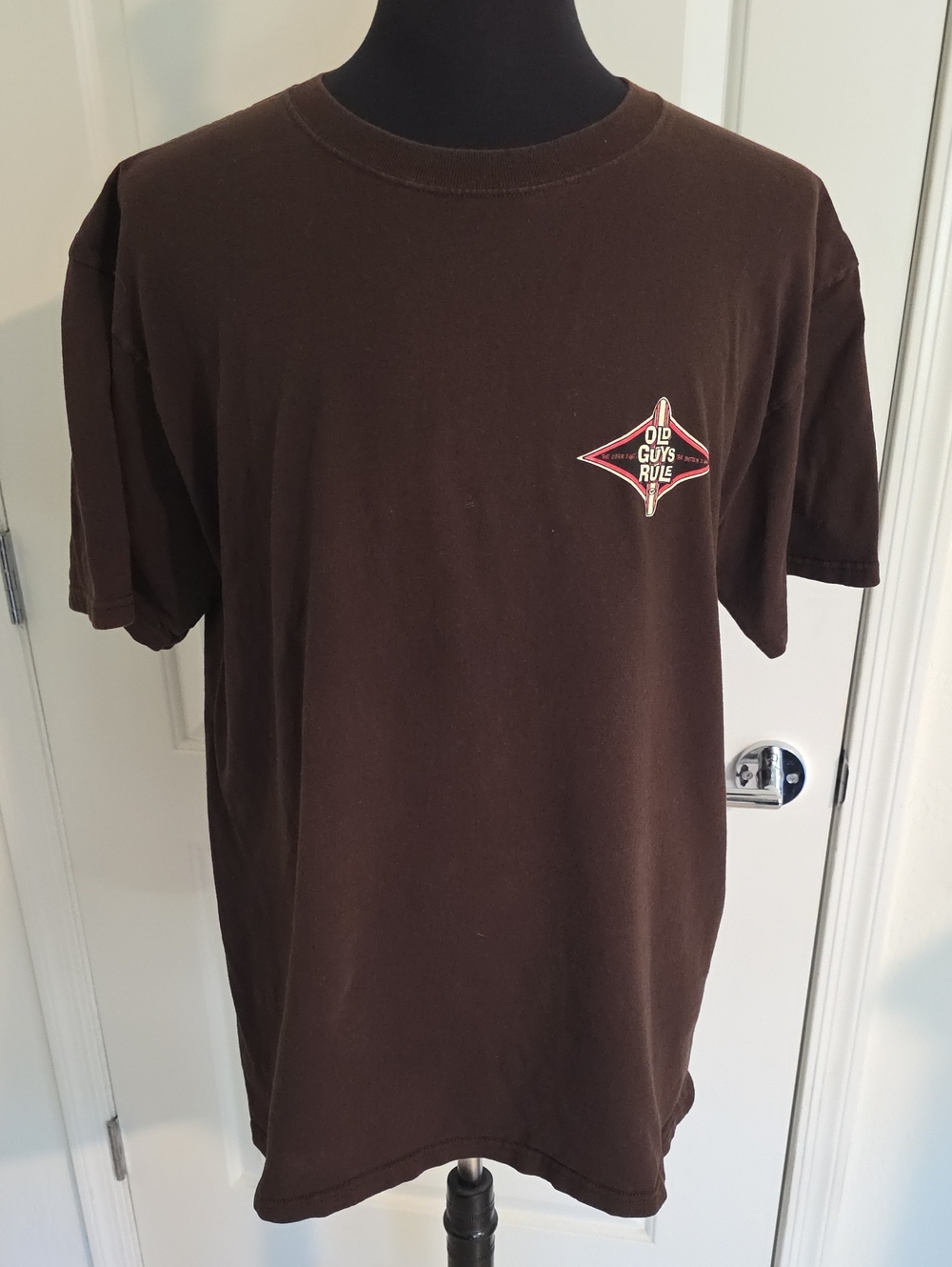 Old Guys Rule Brown Short-Sleeve Crewneck Tee